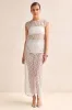 Jaida Lace Top (Blue) sold by Runway Scout
