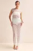 Jaida Lace Top (Blue) sold by Runway Scout