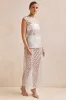 Jaida Lace Top (Blue) sold by Runway Scout