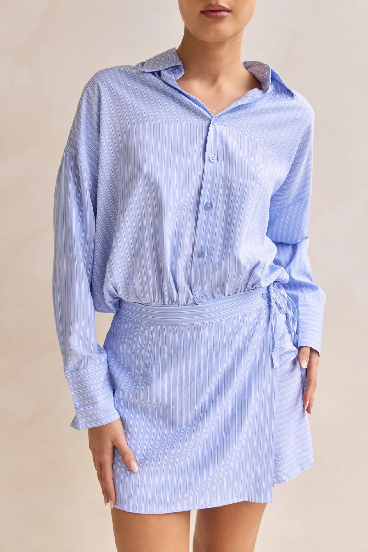 Valerie Mini Dress (Blue) sold by Runway Scout product image thumbnail 4