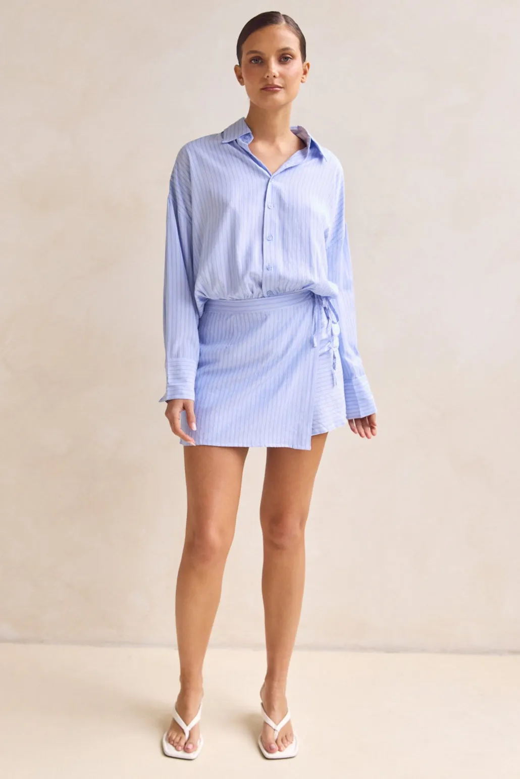 Valerie Mini Dress (Blue) sold by Runway Scout