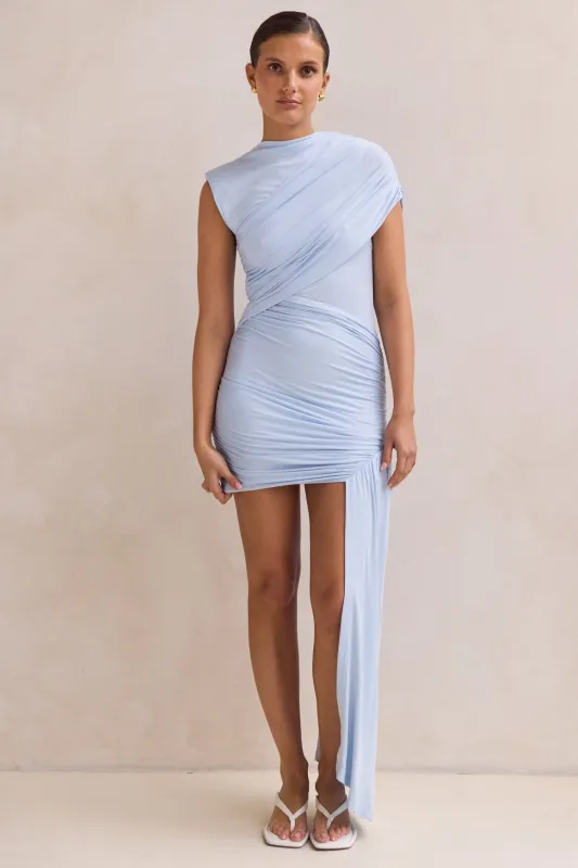 Isadora Mini Dress (Blue) sold by Runway Scout