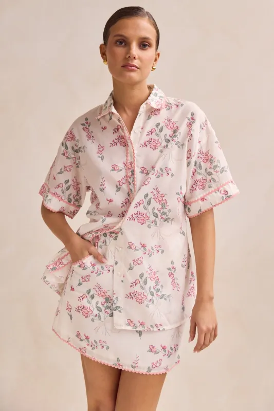 Fallon Shirt (Cream) sold by Runway Scout