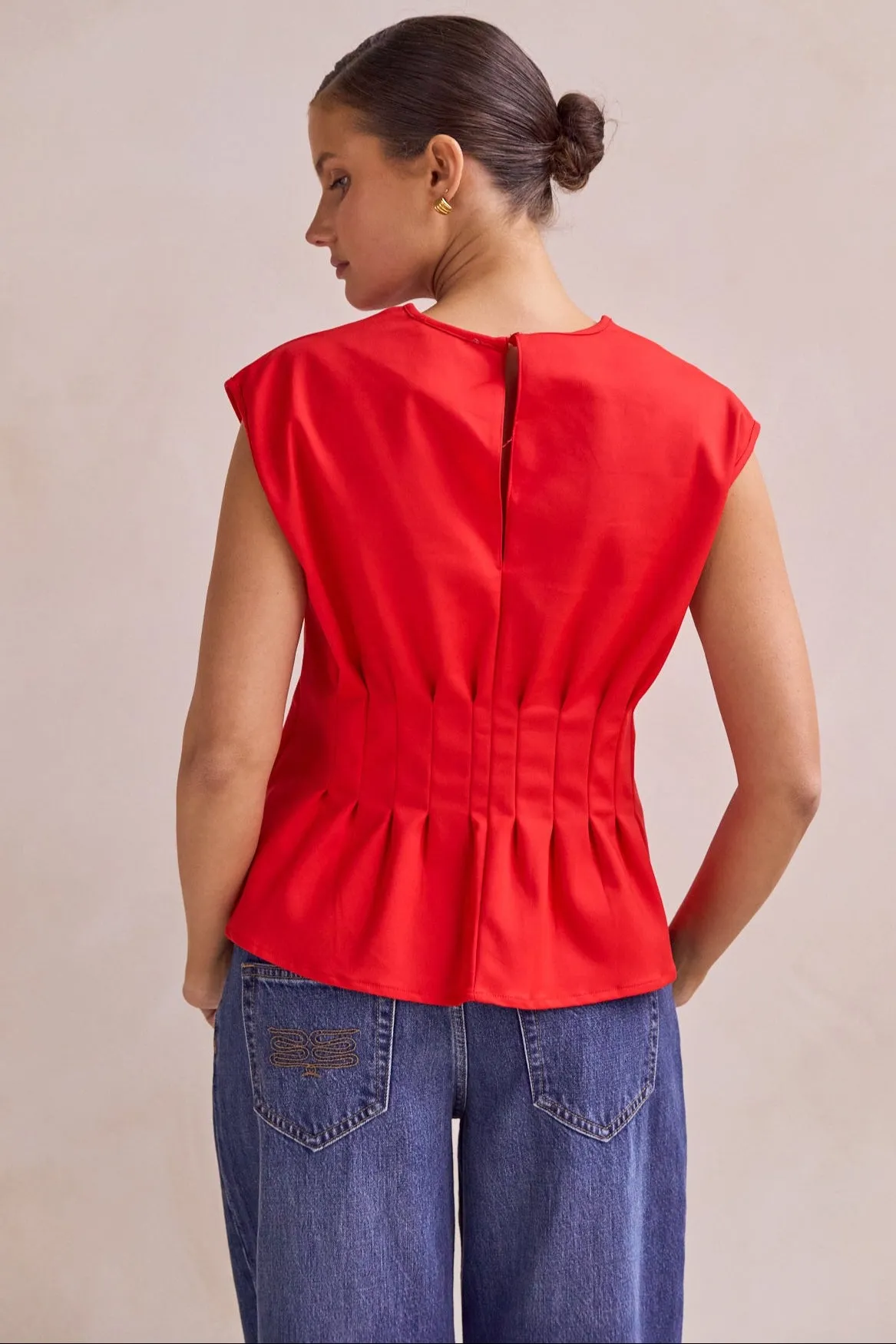 Seraphina Top (Red) sold by Runway Scout product image thumbnail 5
