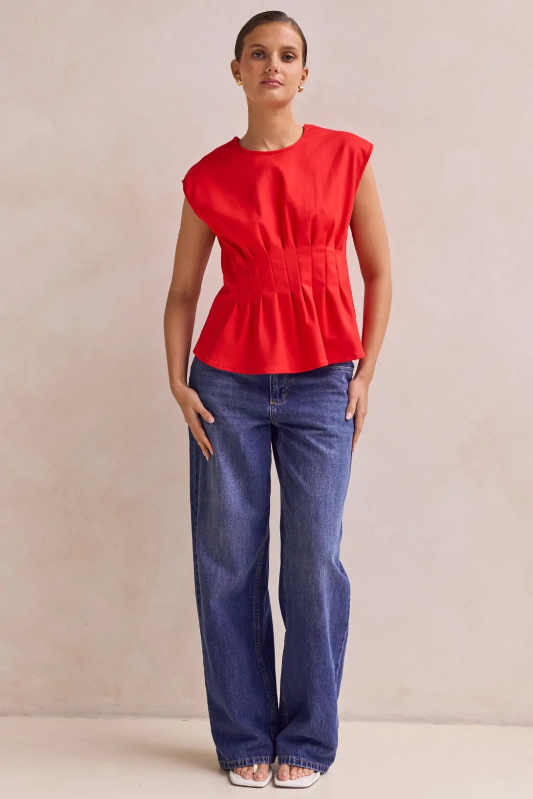 Seraphina Top (Red) sold by Runway Scout product image thumbnail 2