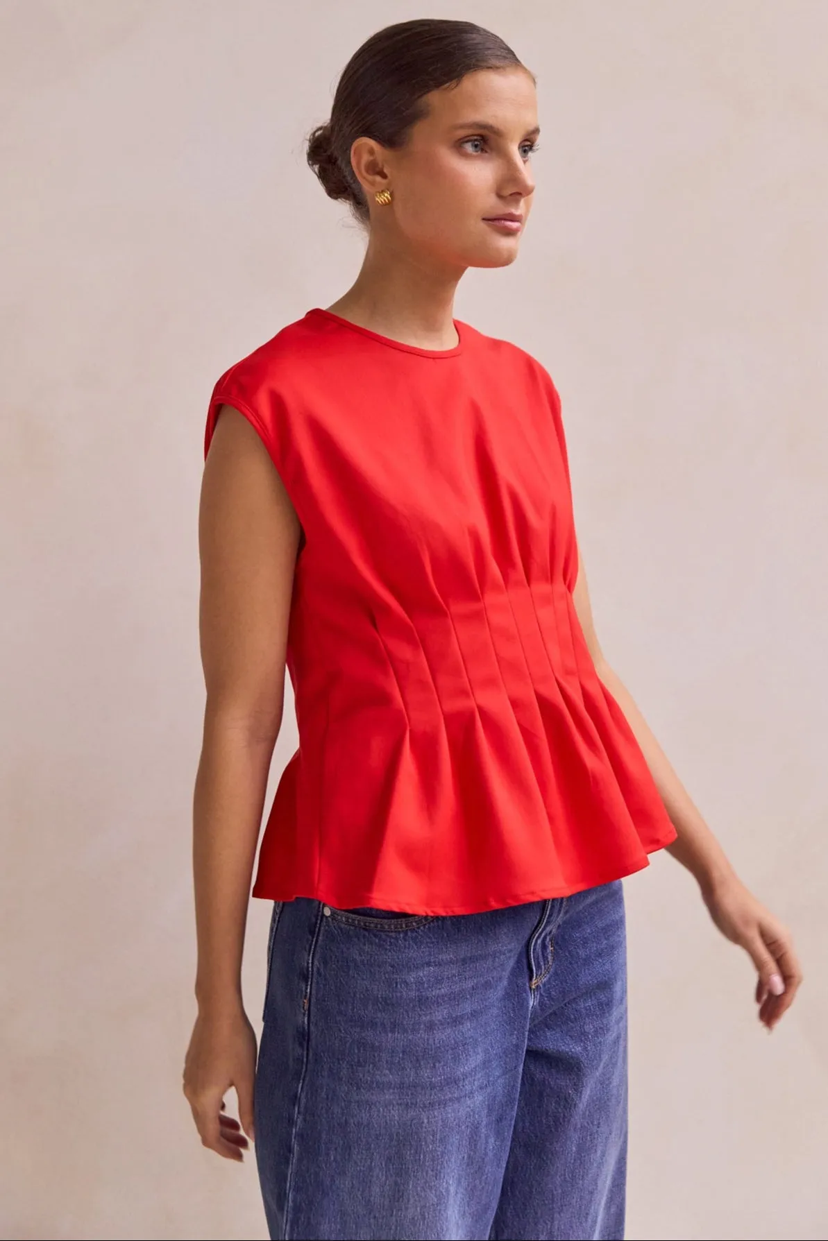 Seraphina Top (Red) sold by Runway Scout product image thumbnail 4