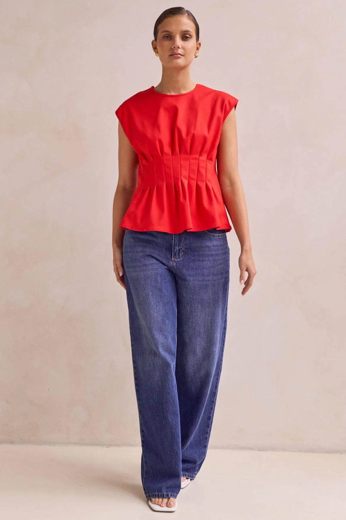 Seraphina Top (Red) sold by Runway Scout product image thumbnail 3
