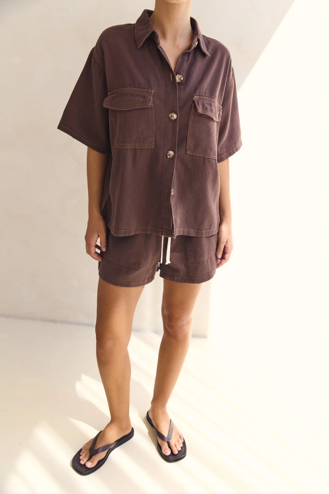 Beatrice Denim Set (Chocolate) sold by Runway Scout product image thumbnail 4