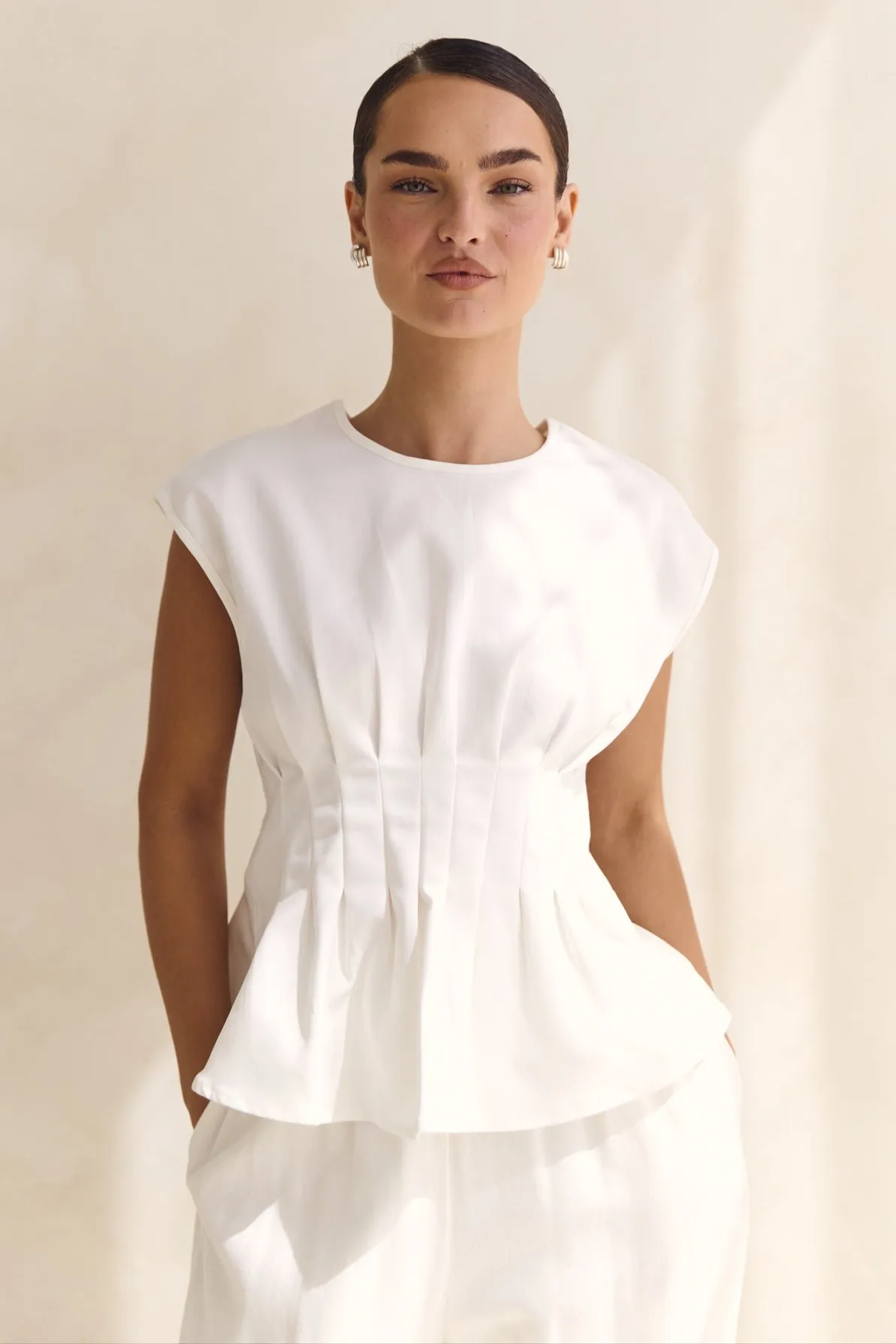 Seraphina Top (White) sold by Runway Scout product image thumbnail 3