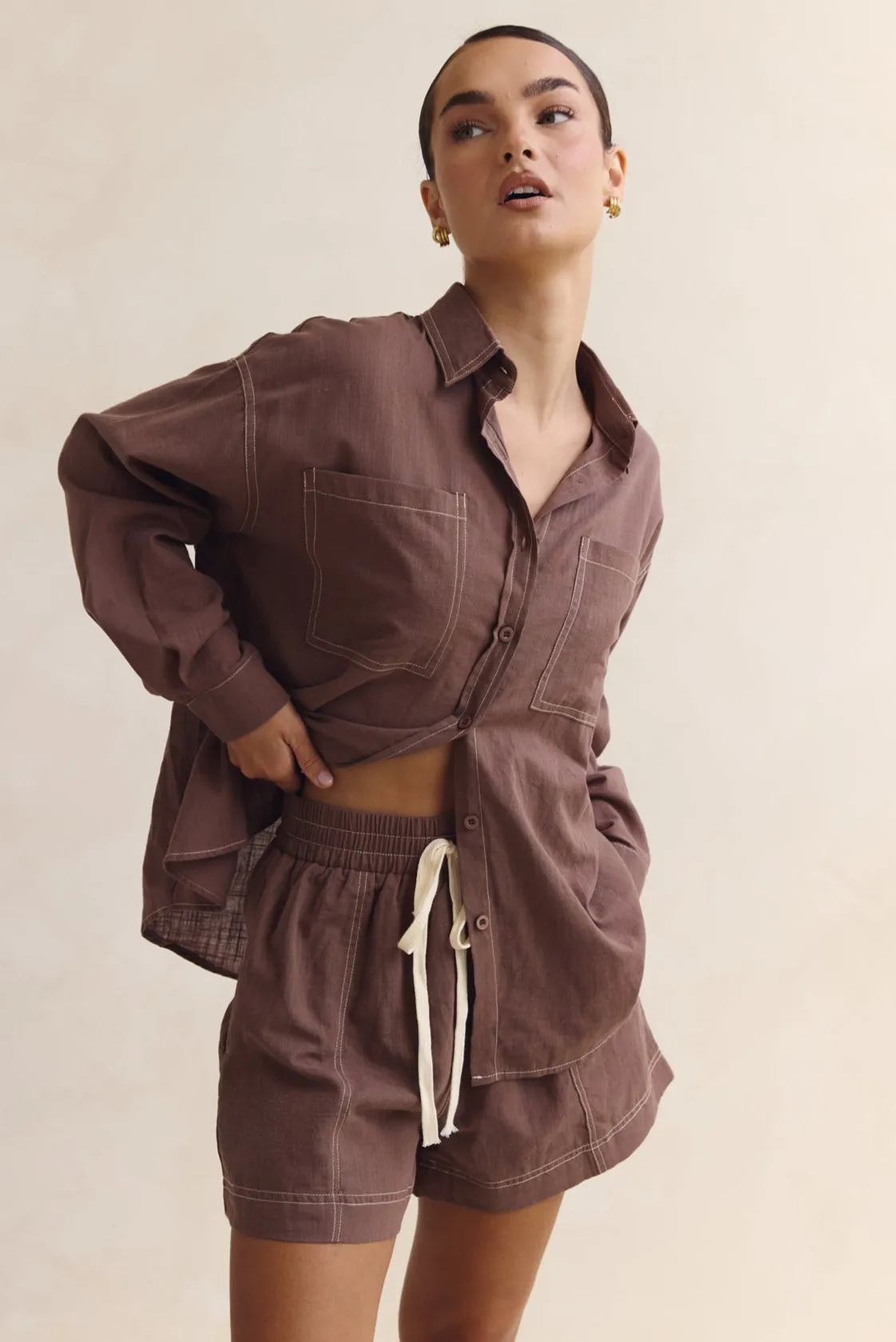 Elena Set (Chocolate) sold by Runway Scout product image thumbnail 2