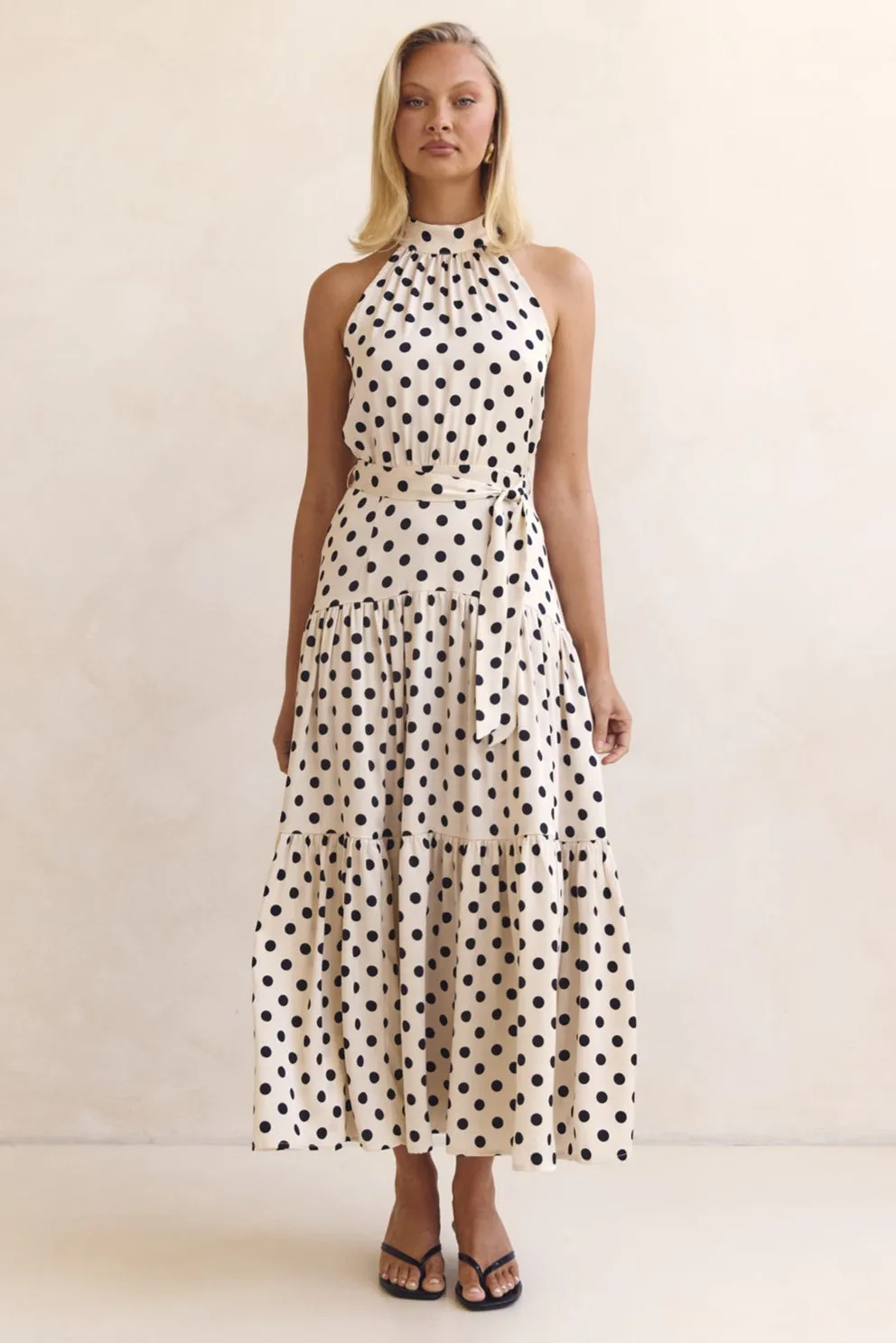 Belle Midi Dress (Cream) sold by Runway Scout product image thumbnail 5