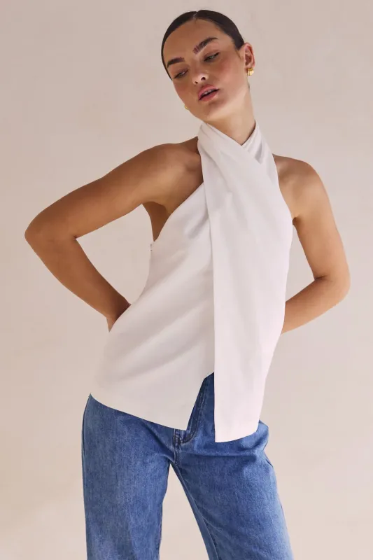 Suri Top (White) sold by Runway Scout