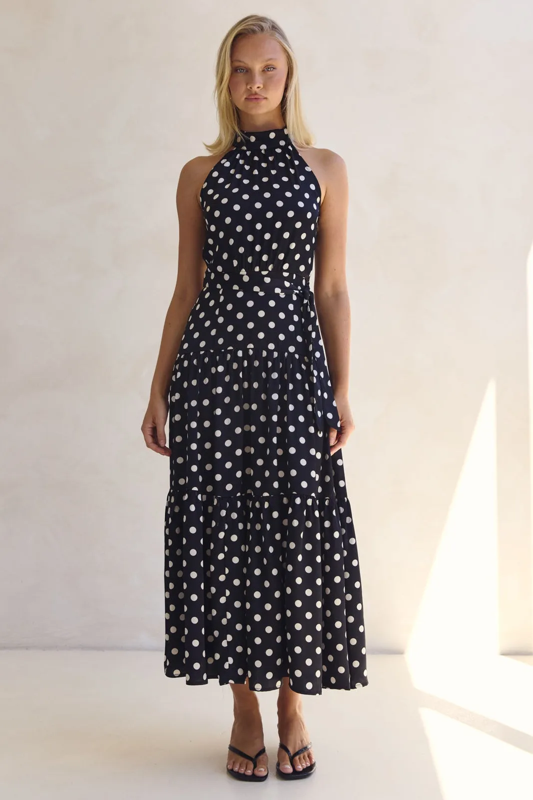 Belle Midi Dress (Black) sold by Runway Scout