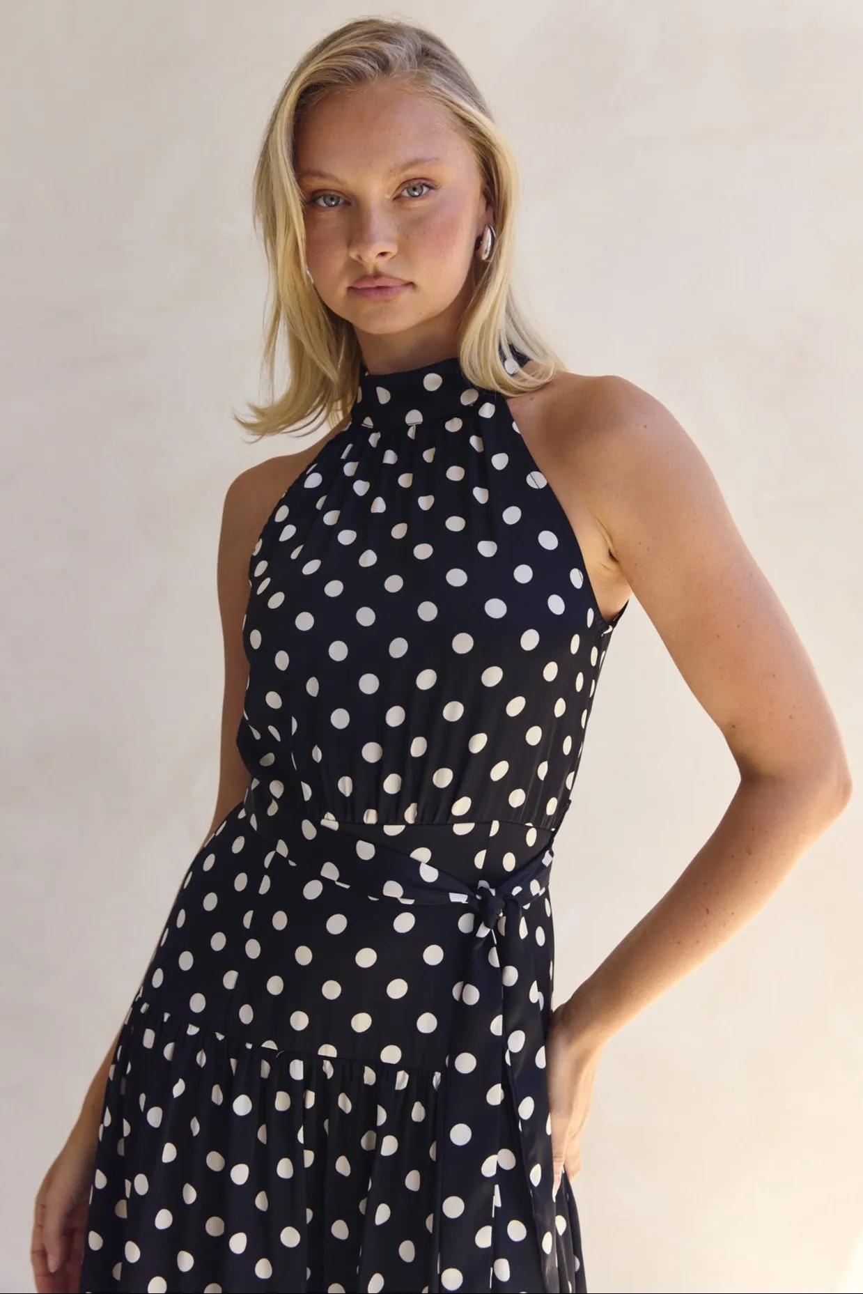 Belle Midi Dress (Black) sold by Runway Scout product image thumbnail 4