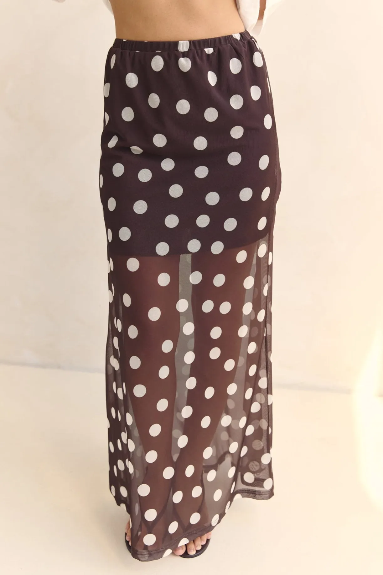 Leni Maxi Skirt (Chocolate) sold by Runway Scout product image thumbnail 5