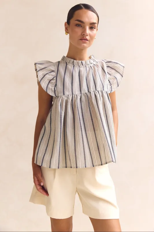 Arden Top (Navy) sold by Runway Scout