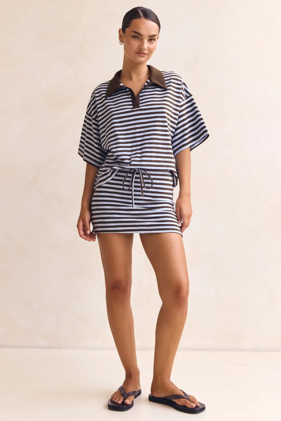 Sawyer Mini Skort (Chocolate) sold by Runway Scout product image thumbnail 3