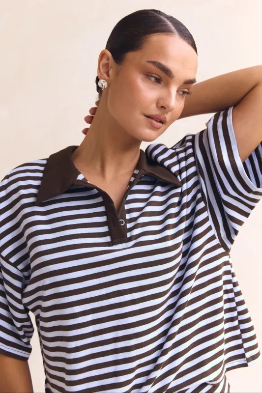 Sawyer Top (Chocolate) sold by Runway Scout