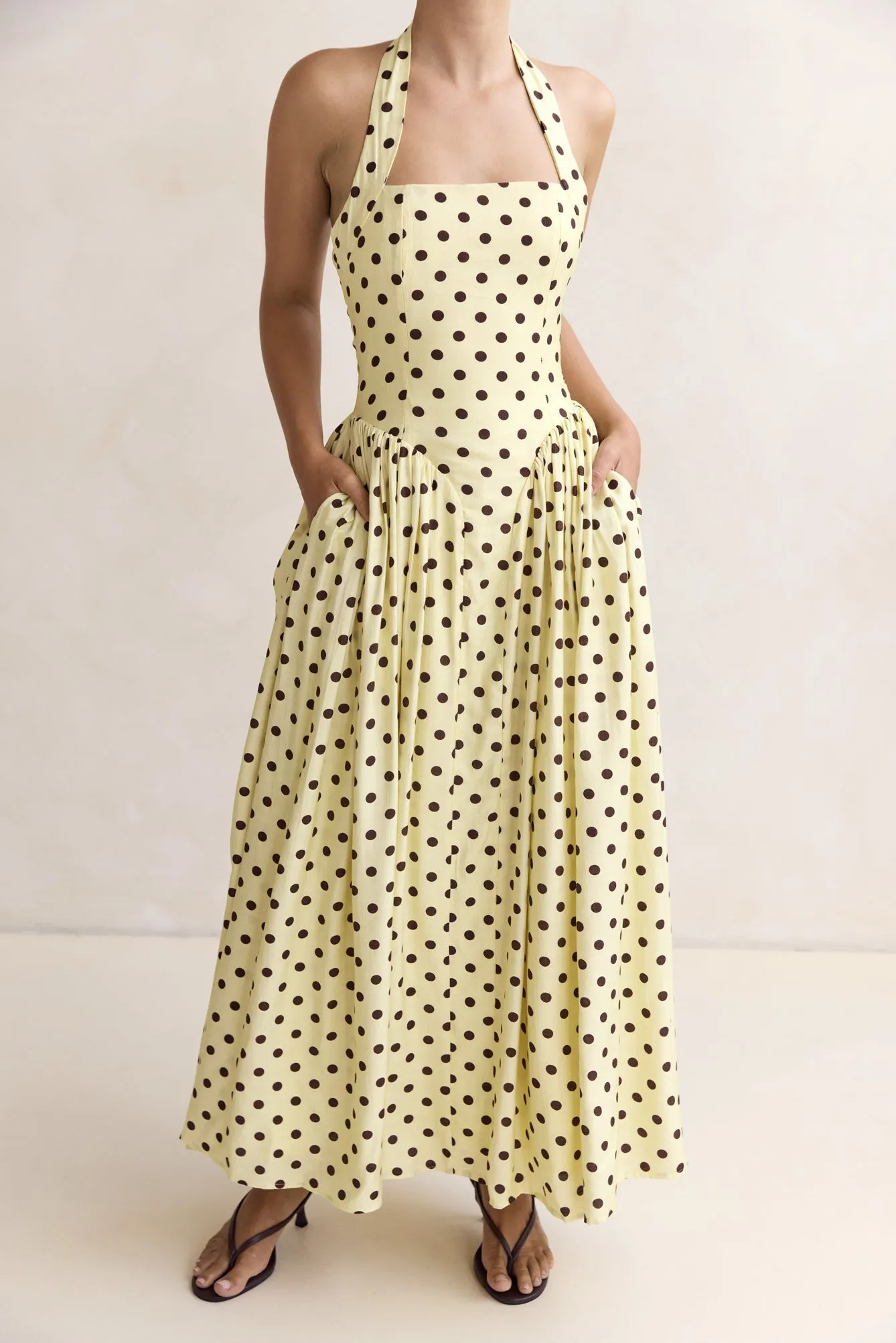 Sammi Maxi Dress (Lemon) sold by Runway Scout product image thumbnail 4