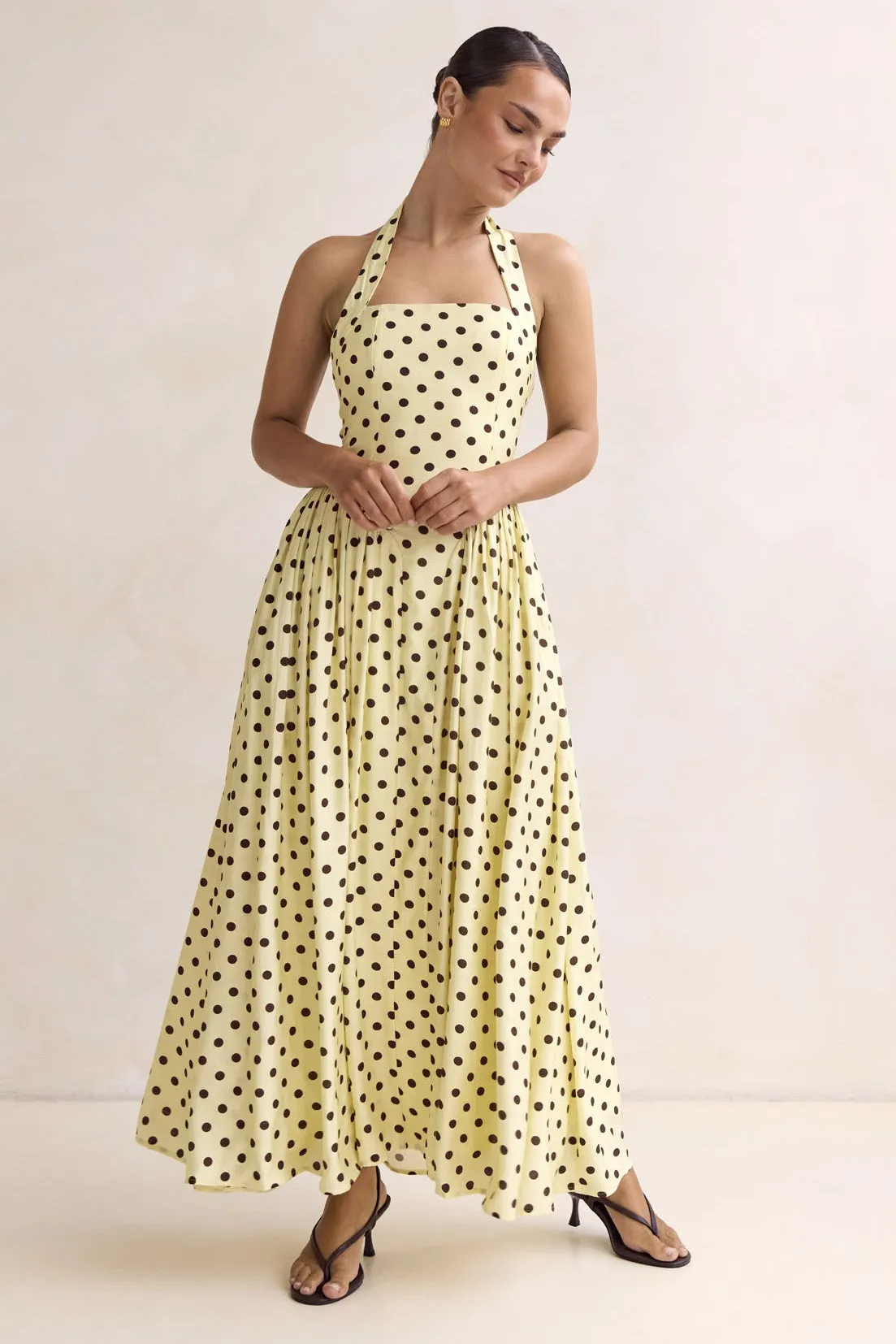 Sammi Maxi Dress (Lemon) sold by Runway Scout product image thumbnail 3