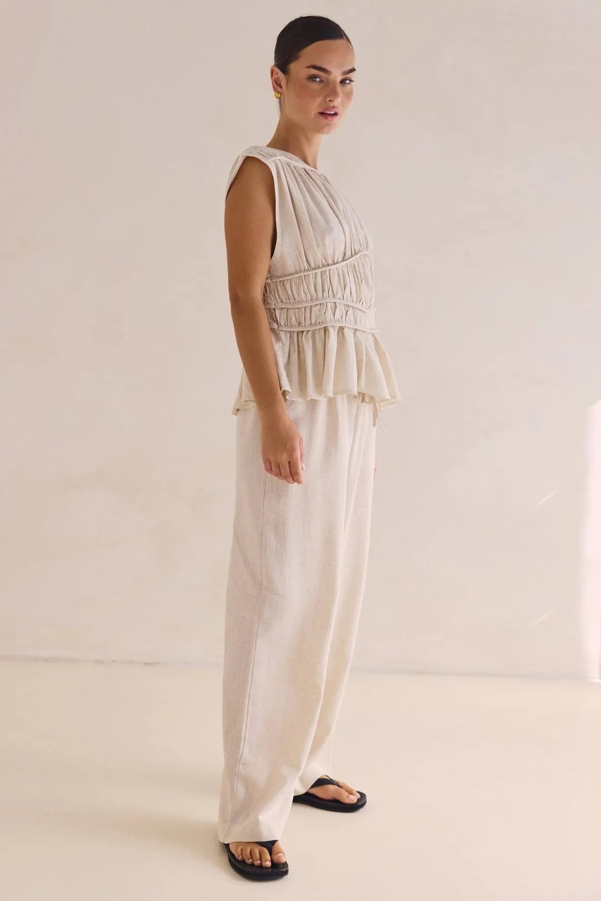 Emilia Pant (Beige) sold by Runway Scout product image thumbnail 3