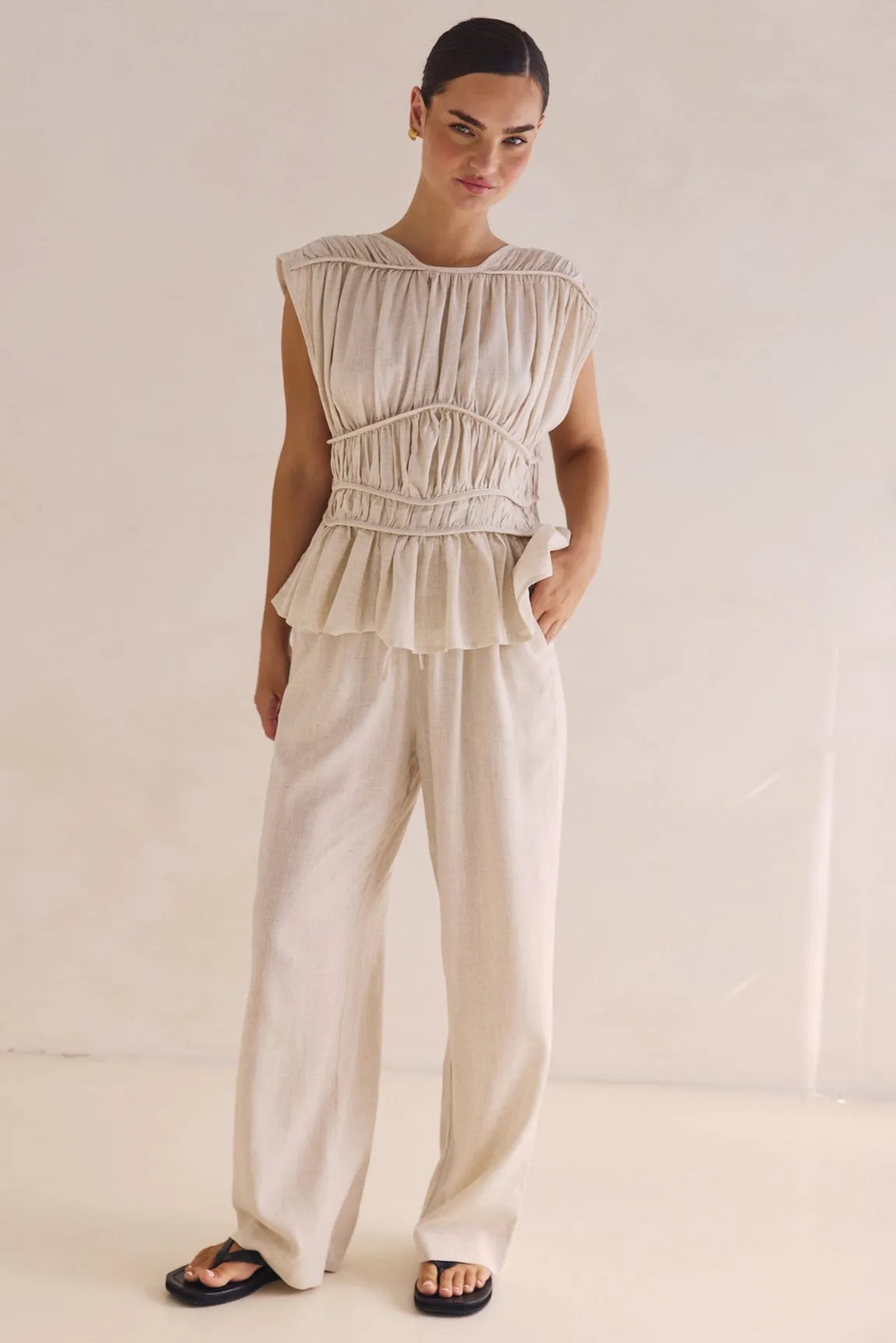 Emilia Pant (Beige) sold by Runway Scout product image thumbnail 2