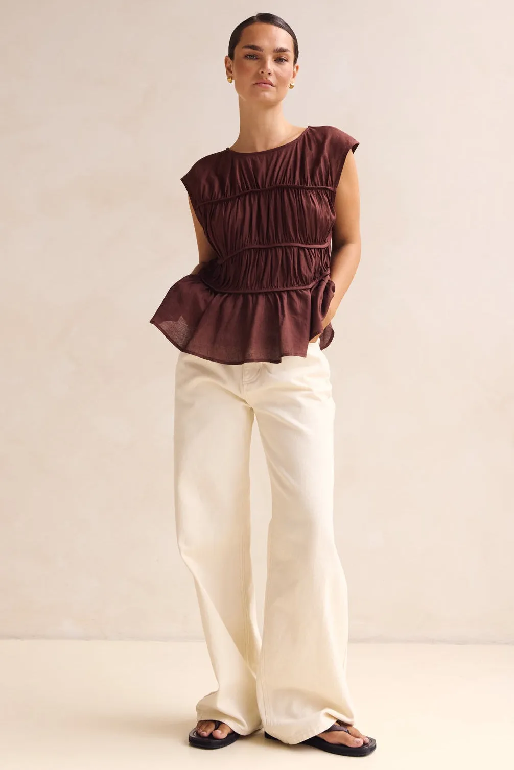 Hailey Top (Chestnut) sold by Runway Scout product image thumbnail 3