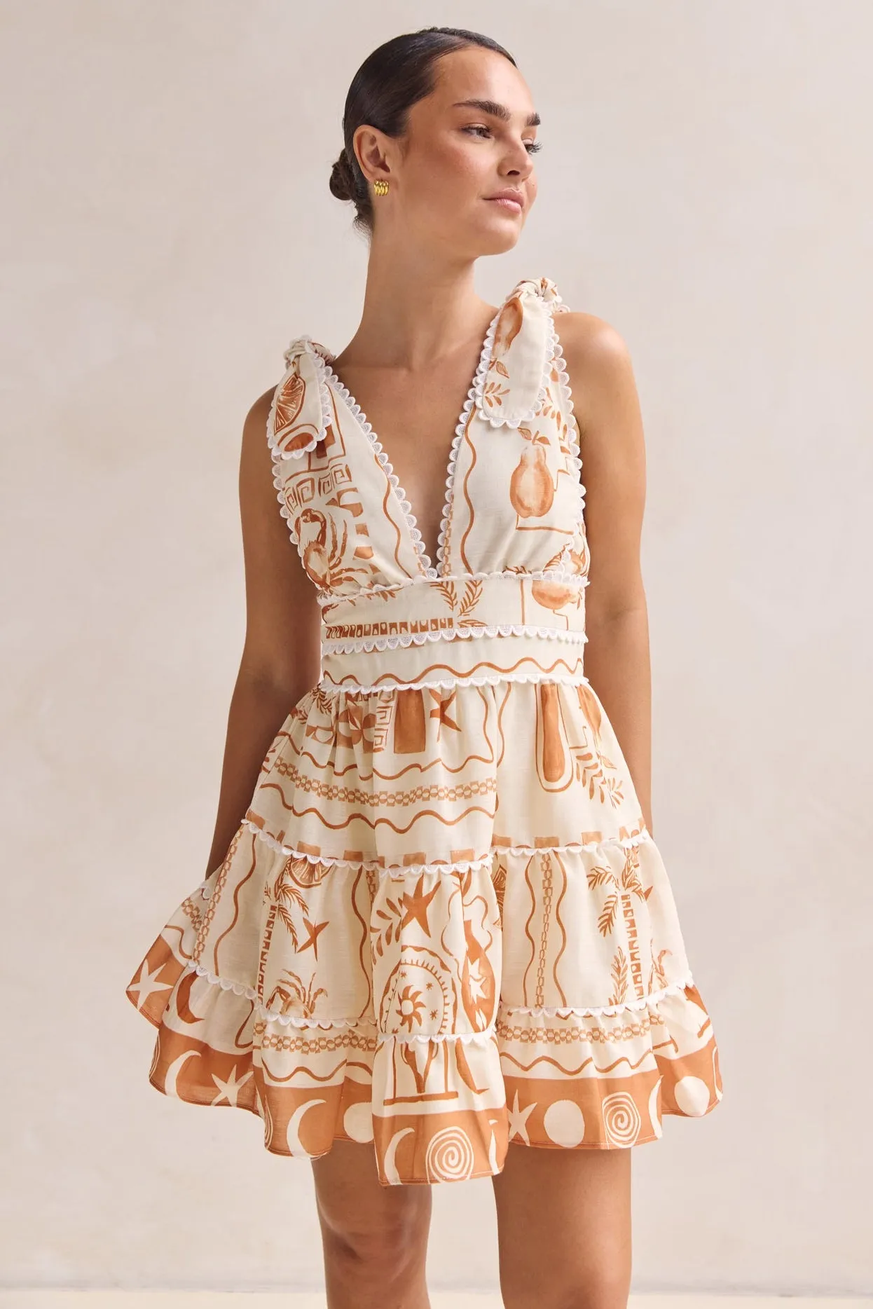 Lindsay Mini Dress (Cream) sold by Runway Scout product image thumbnail 5