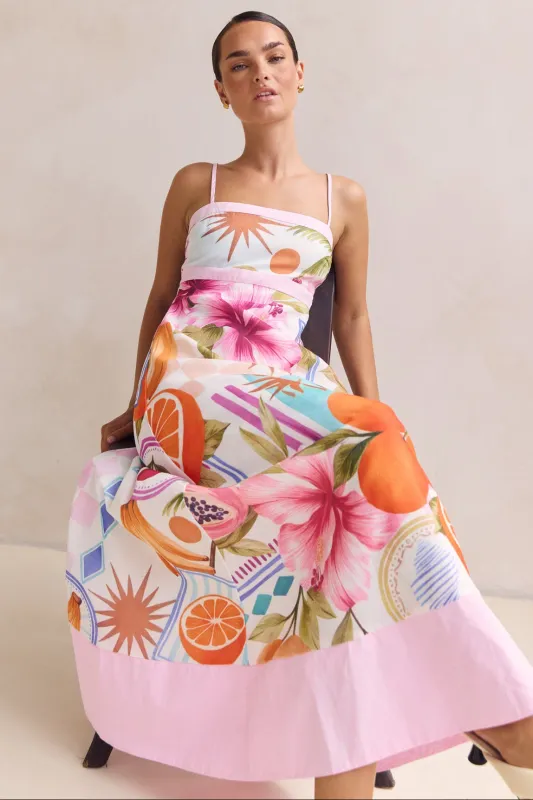 Marlowe Maxi Dress (Pink) sold by Runway Scout