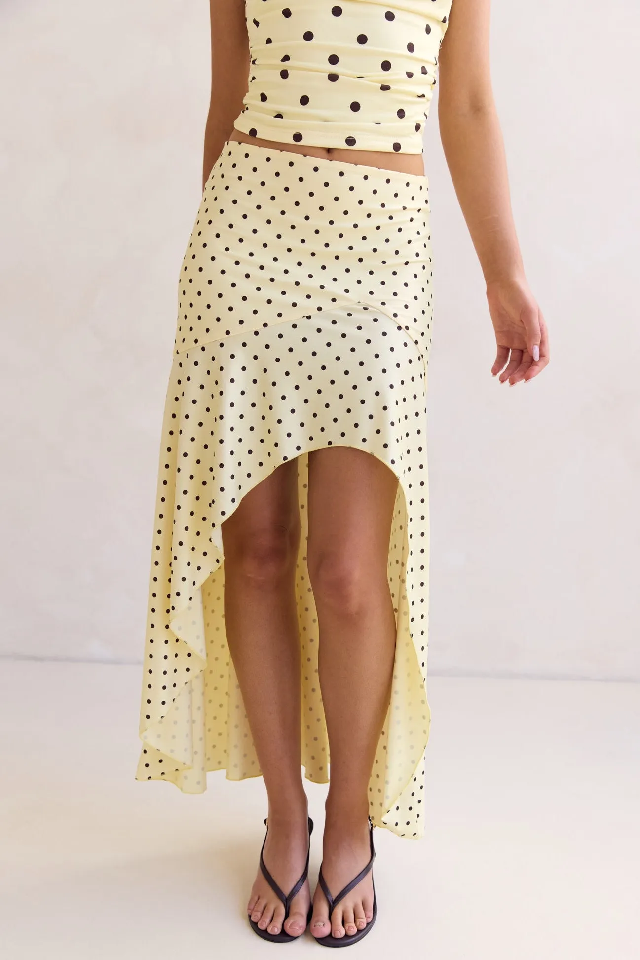 Franca Midi Skirt (Lemon) sold by Runway Scout product image thumbnail 5