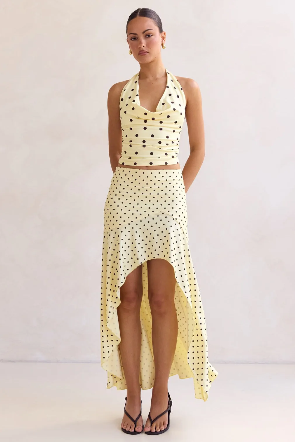 Franca Midi Skirt (Lemon) sold by Runway Scout product image thumbnail 3