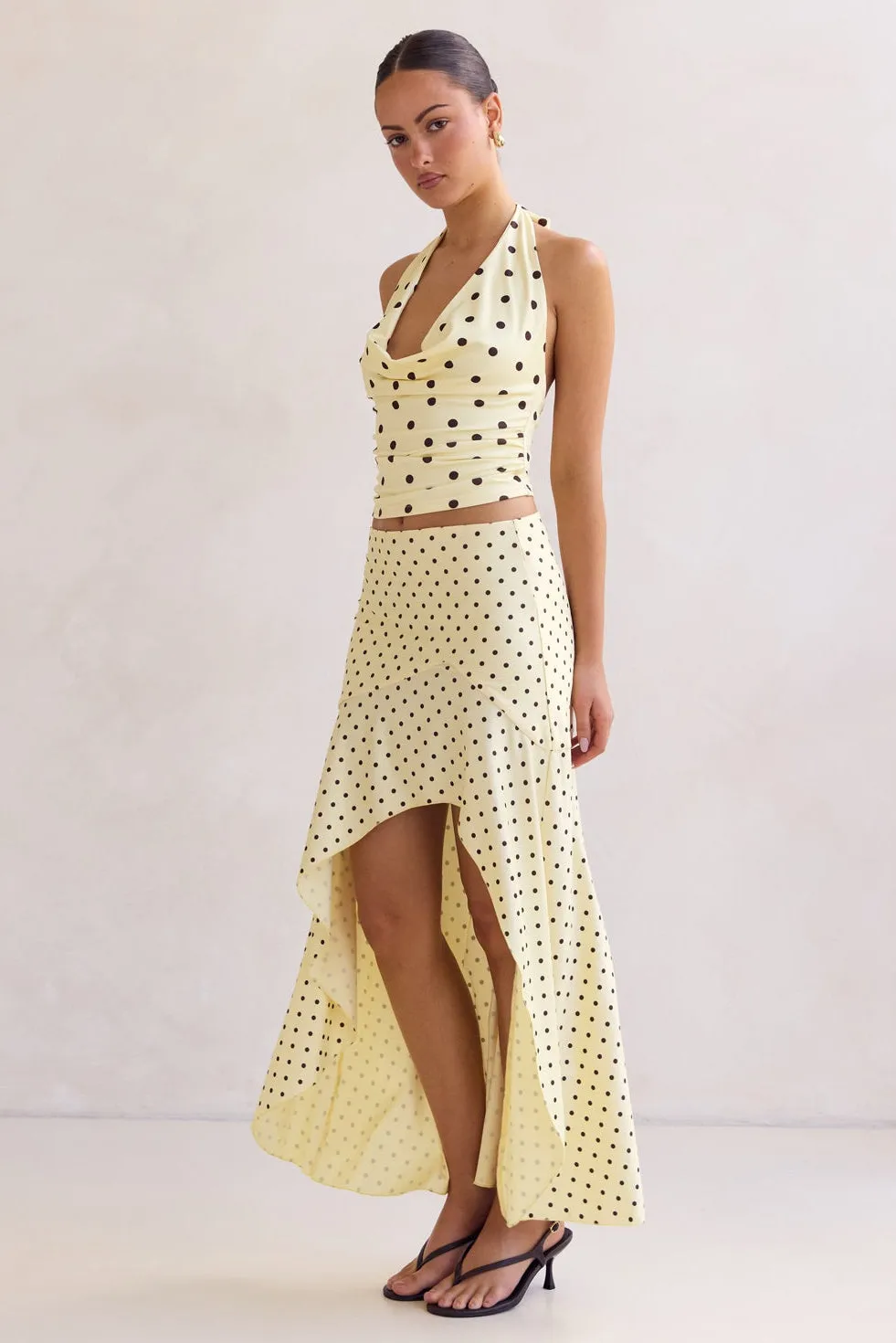 Franca Midi Skirt (Lemon) sold by Runway Scout product image thumbnail 4