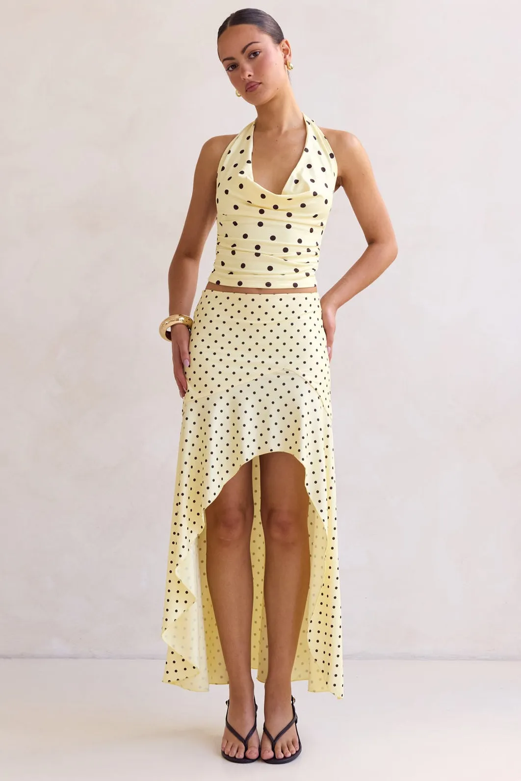 Franca Midi Skirt (Lemon) sold by Runway Scout product image thumbnail 2