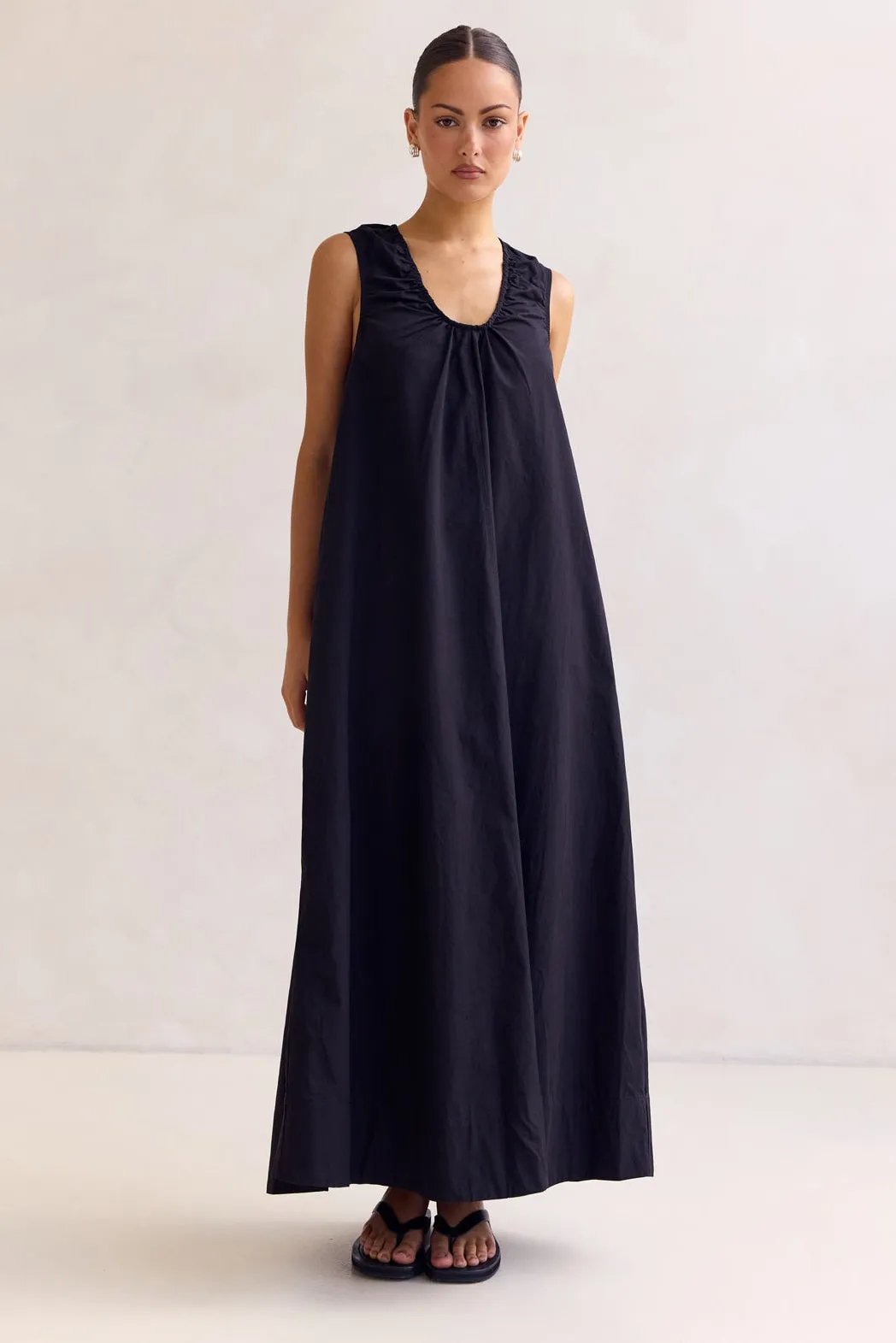 Raelle Maxi Dress (Black) sold by Runway Scout