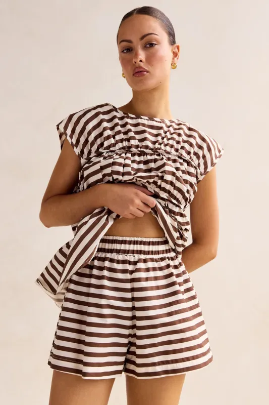 Jasmine Short (Chocolate) sold by Runway Scout