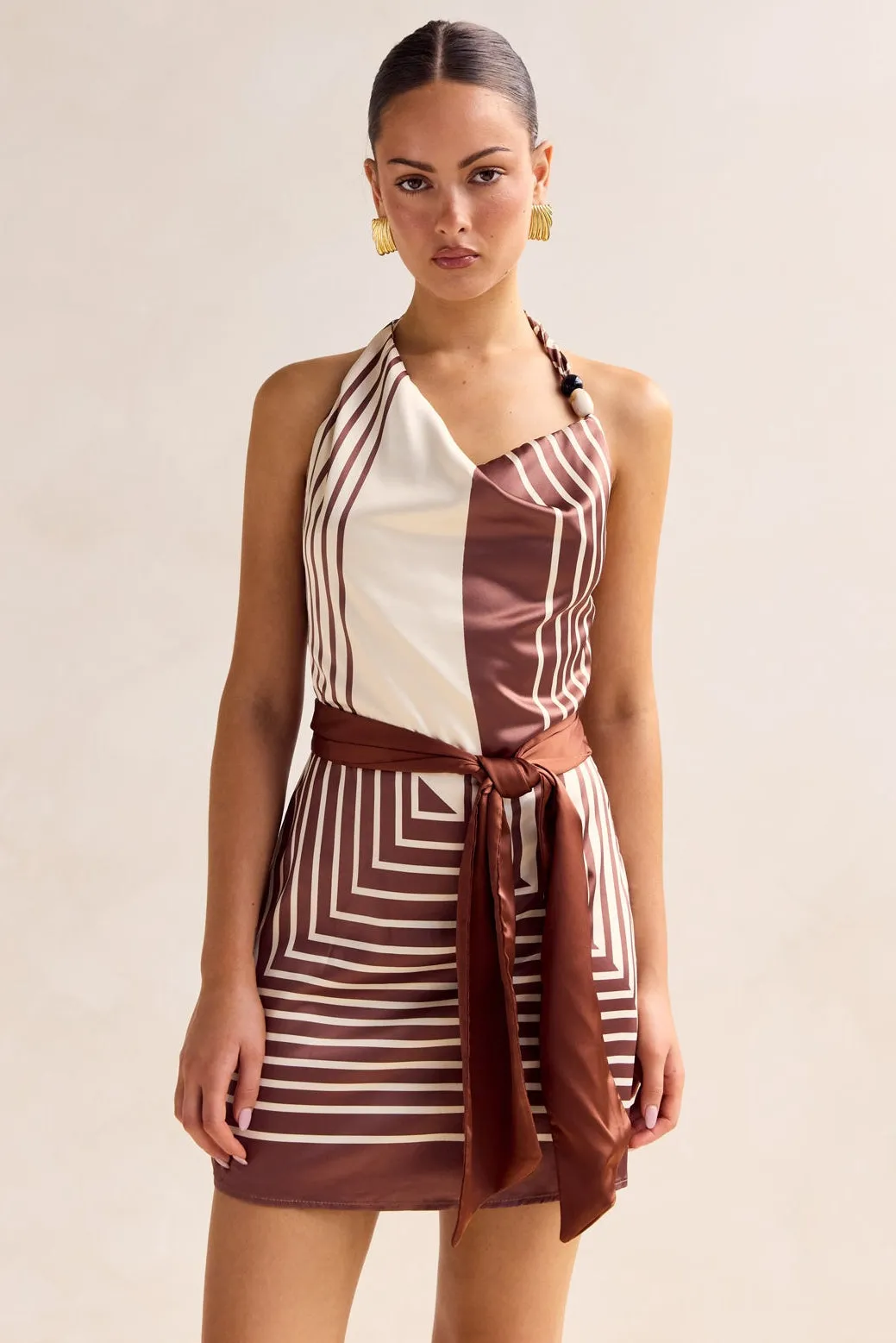 Novi Mini Dress (Chestnut) sold by Runway Scout product image thumbnail 2