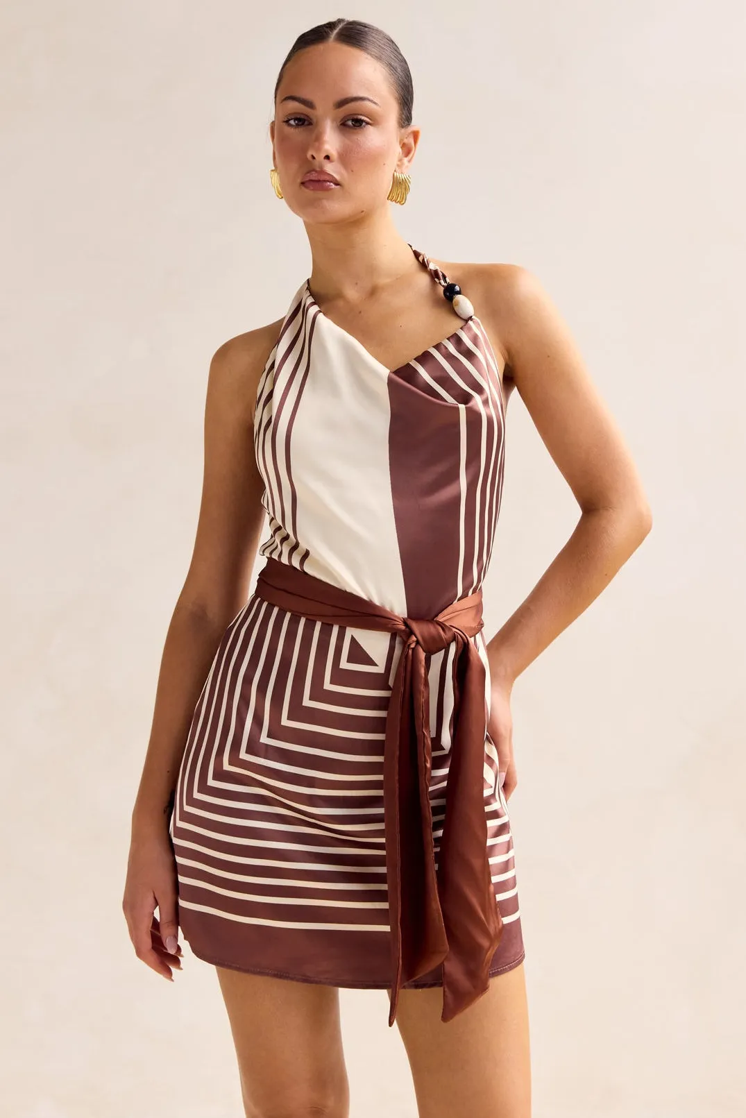 Novi Mini Dress (Chestnut) sold by Runway Scout product image thumbnail 5