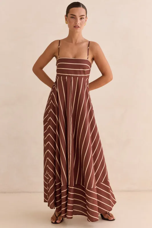 Lori Maxi Dress (Chestnut) sold by Runway Scout
