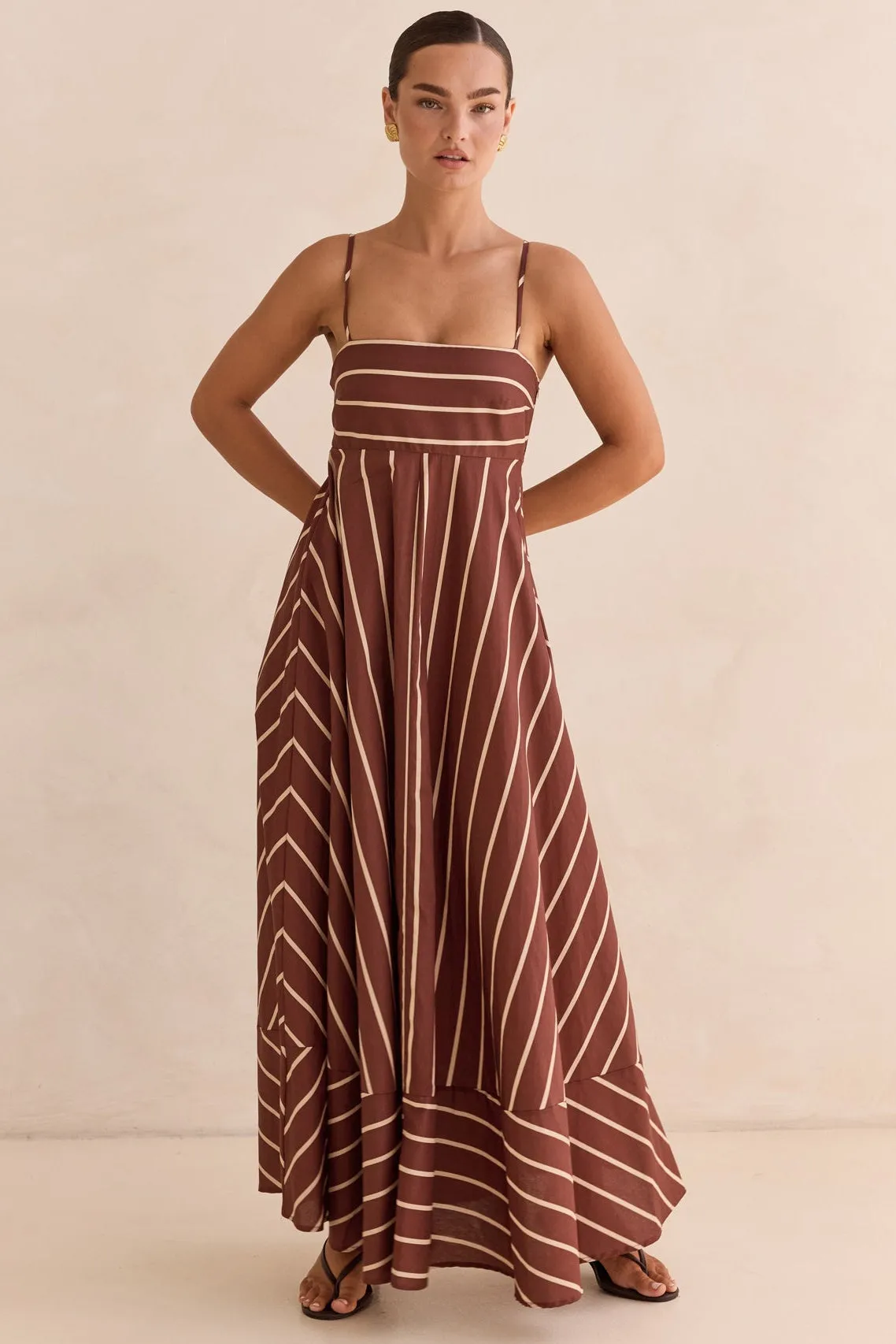 Lori Maxi Dress (Chestnut) sold by Runway Scout