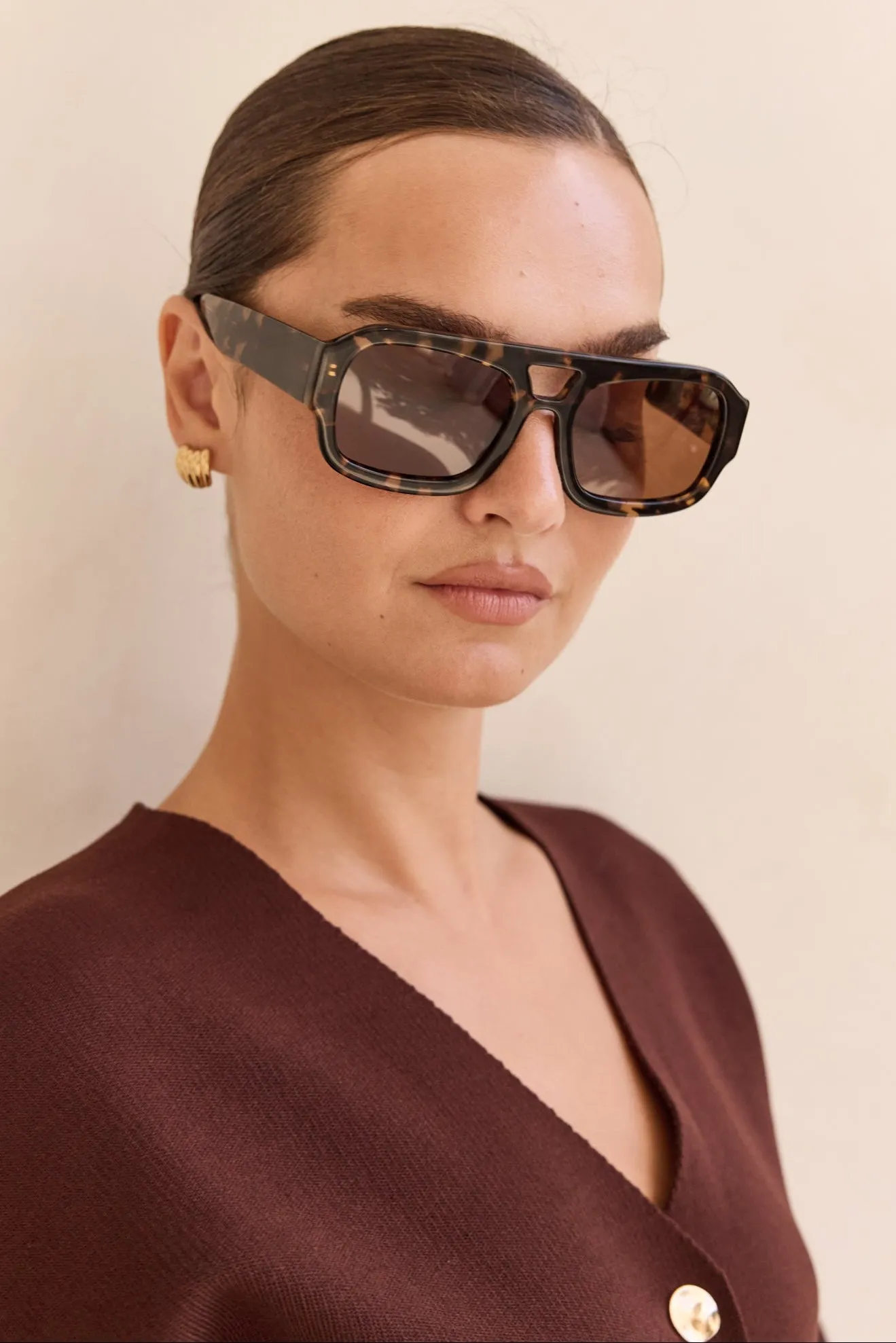 Suki Sunglasses (Tortoise) sold by Runway Scout product image thumbnail 2