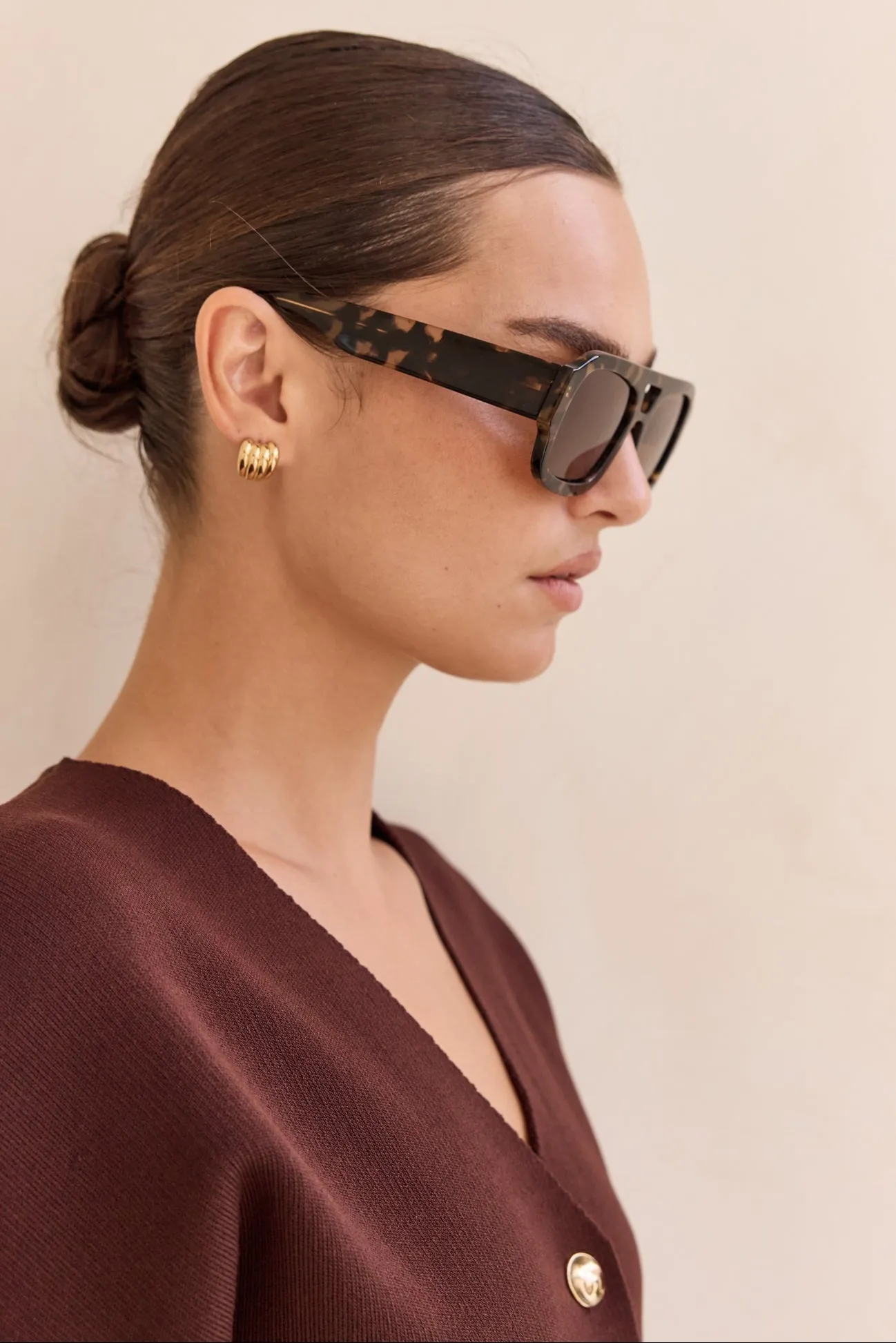 Suki Sunglasses (Tortoise) sold by Runway Scout product image thumbnail 3