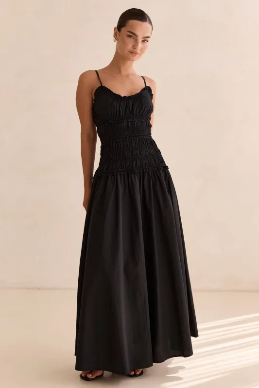 Brooke Maxi Dress (Black) sold by Runway Scout