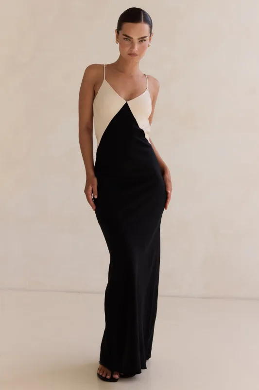 Sabine Maxi Dress (Black) sold by Runway Scout