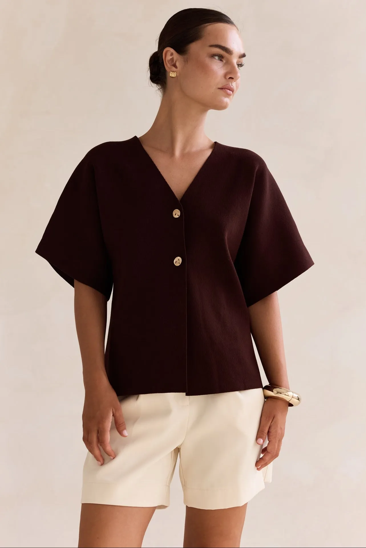Blaine Top (Chocolate) sold by Runway Scout product image thumbnail 2