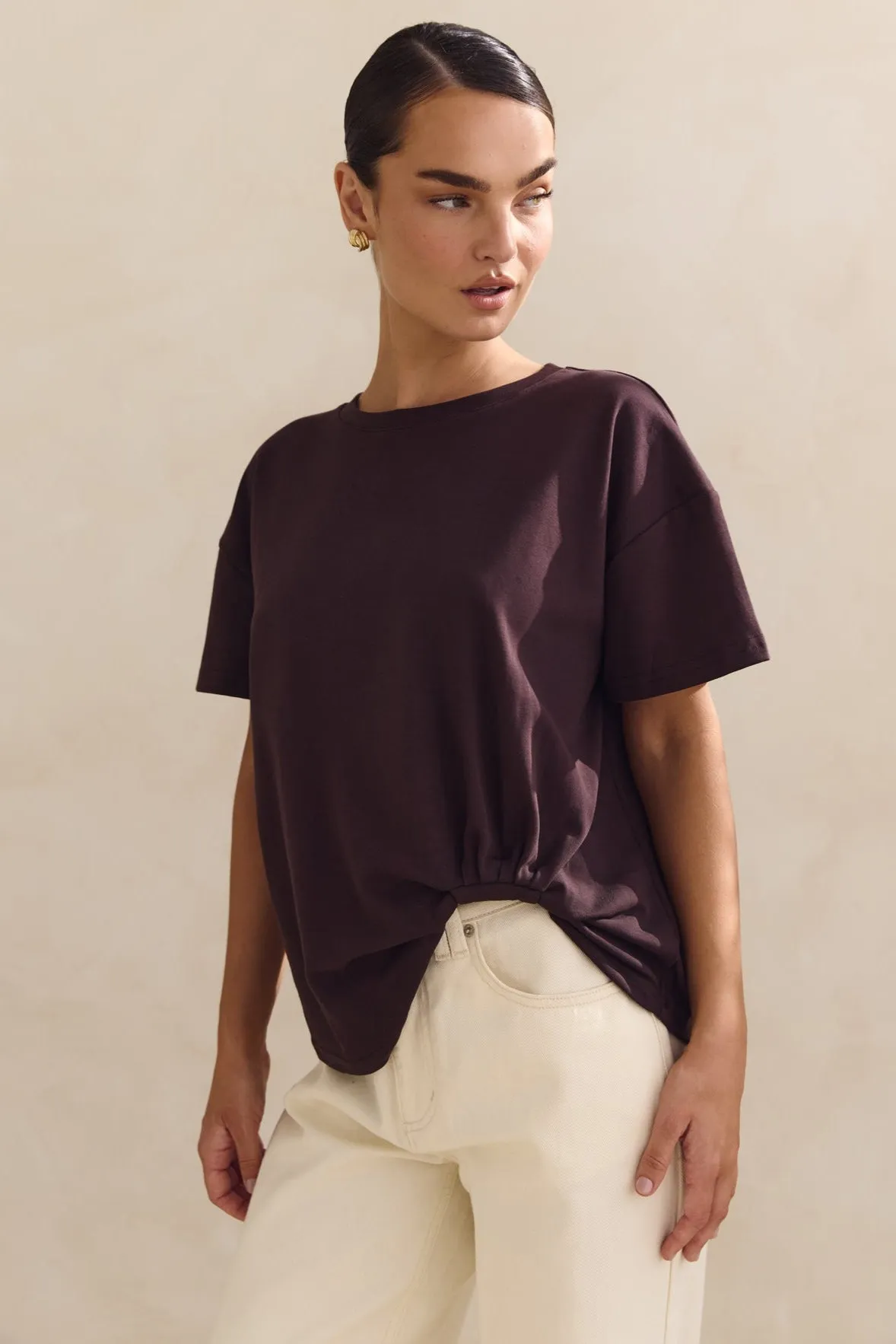 Nina Tee (Chocolate) sold by Runway Scout product image thumbnail 2