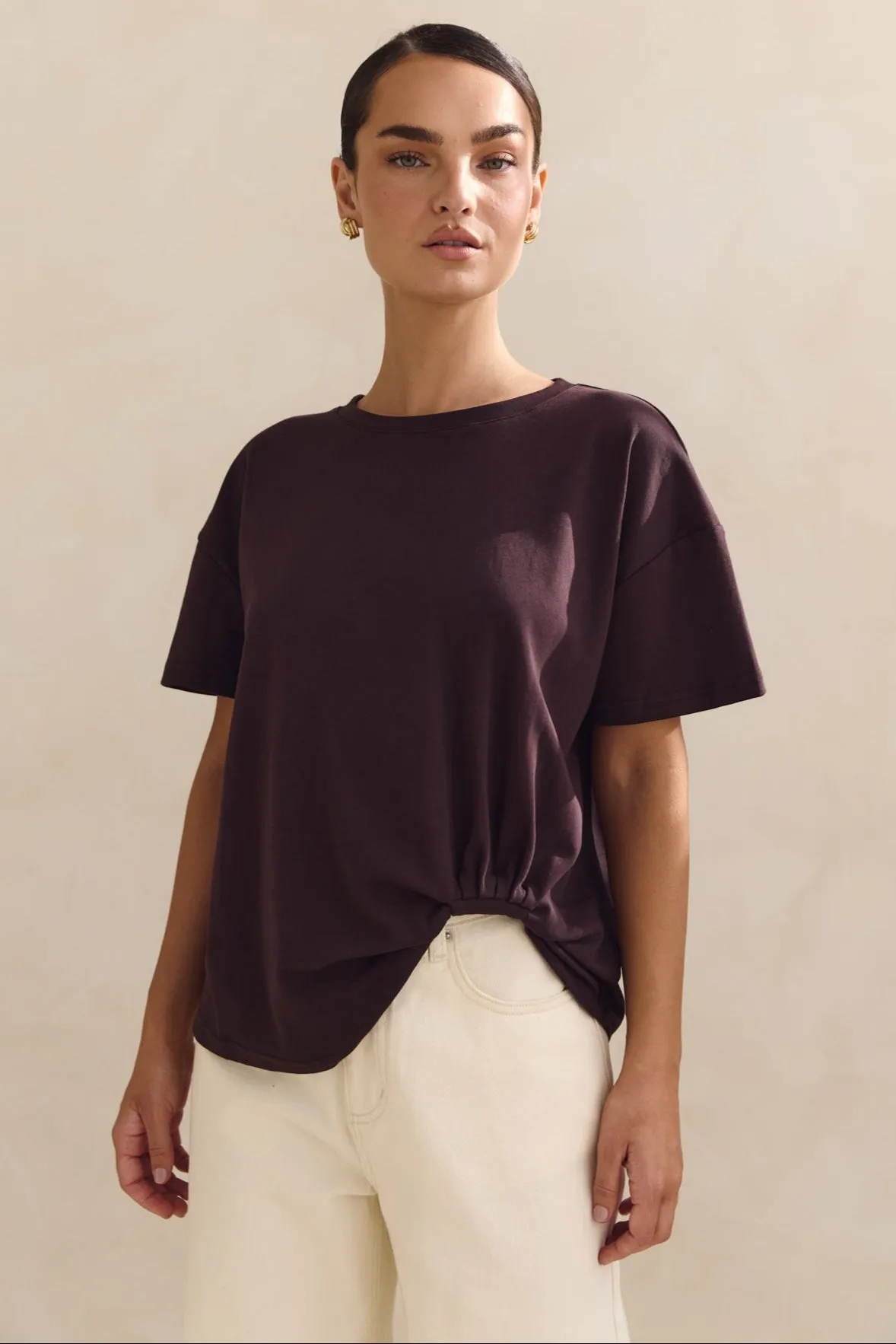 Nina Tee (Chocolate) sold by Runway Scout product image thumbnail 3
