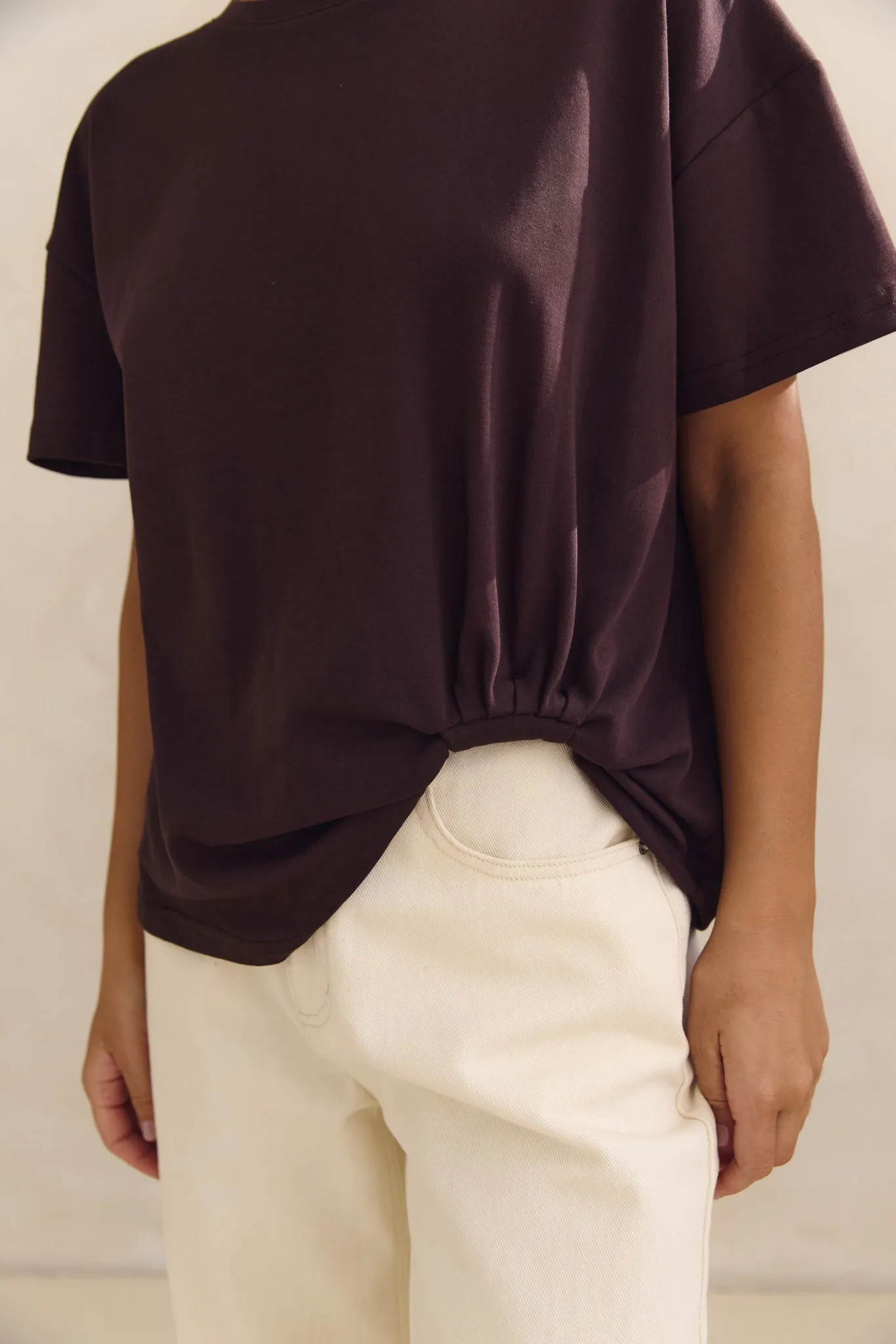Nina Tee (Chocolate) sold by Runway Scout product image thumbnail 4