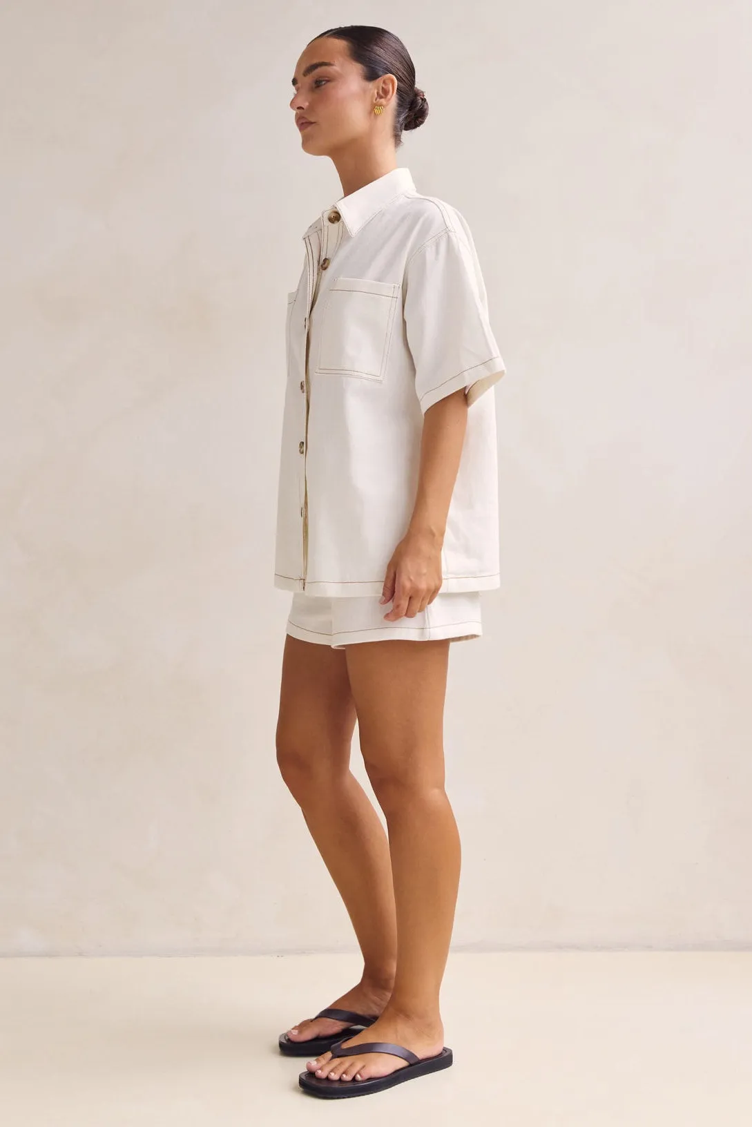 Sia Denim Set (Cream) sold by Runway Scout product image thumbnail 5