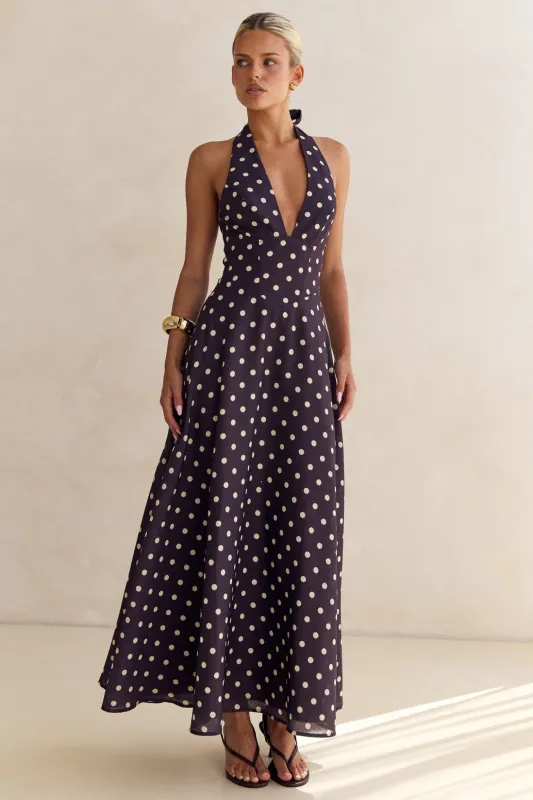 Bonnie Maxi Dress (Chocolate) sold by Runway Scout
