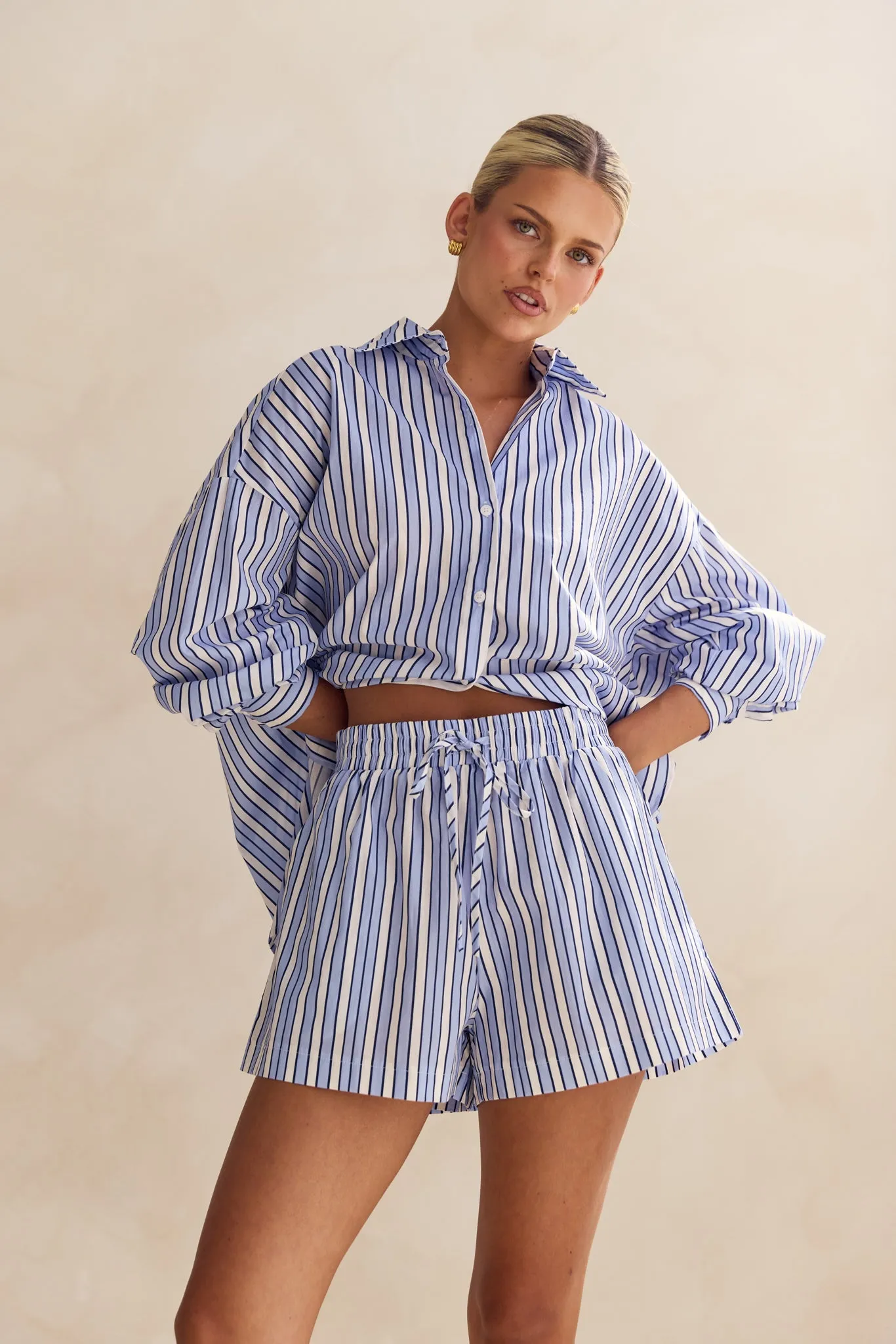 Priscilla Shorts (Blue) sold by Runway Scout product image thumbnail 5